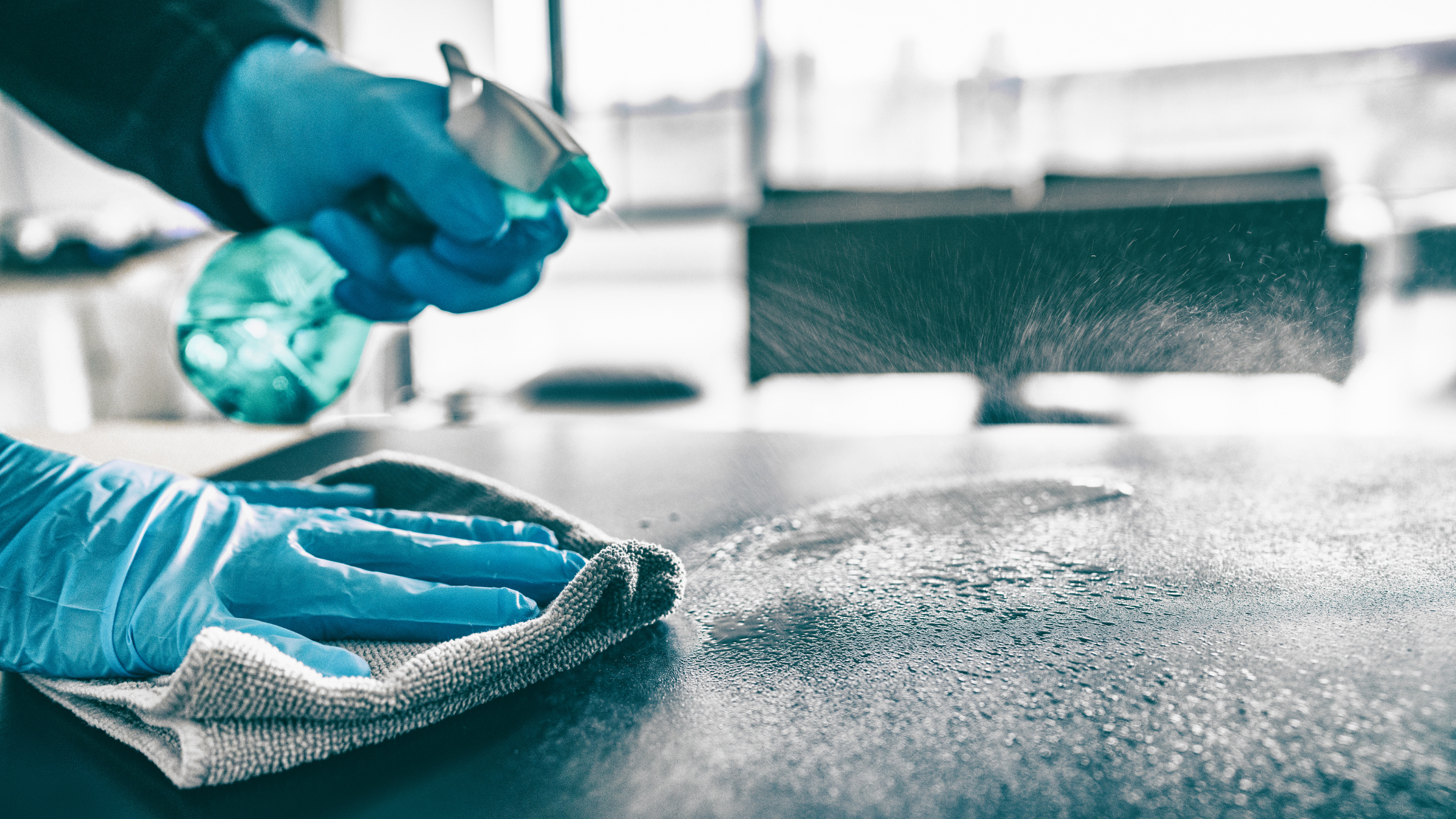 clean and sanitize food prep surfaces